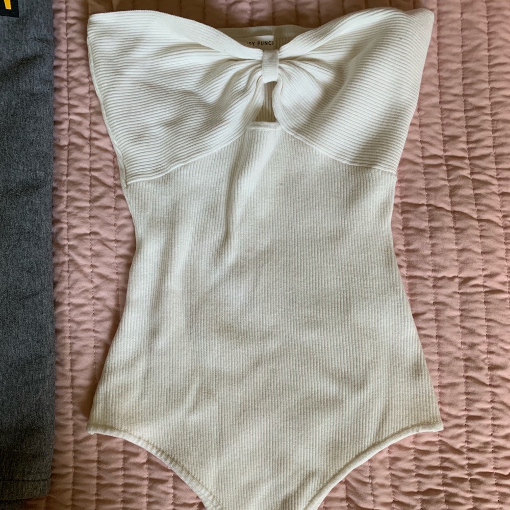 Grey Bandit Becca Ribbed Bodysuit!